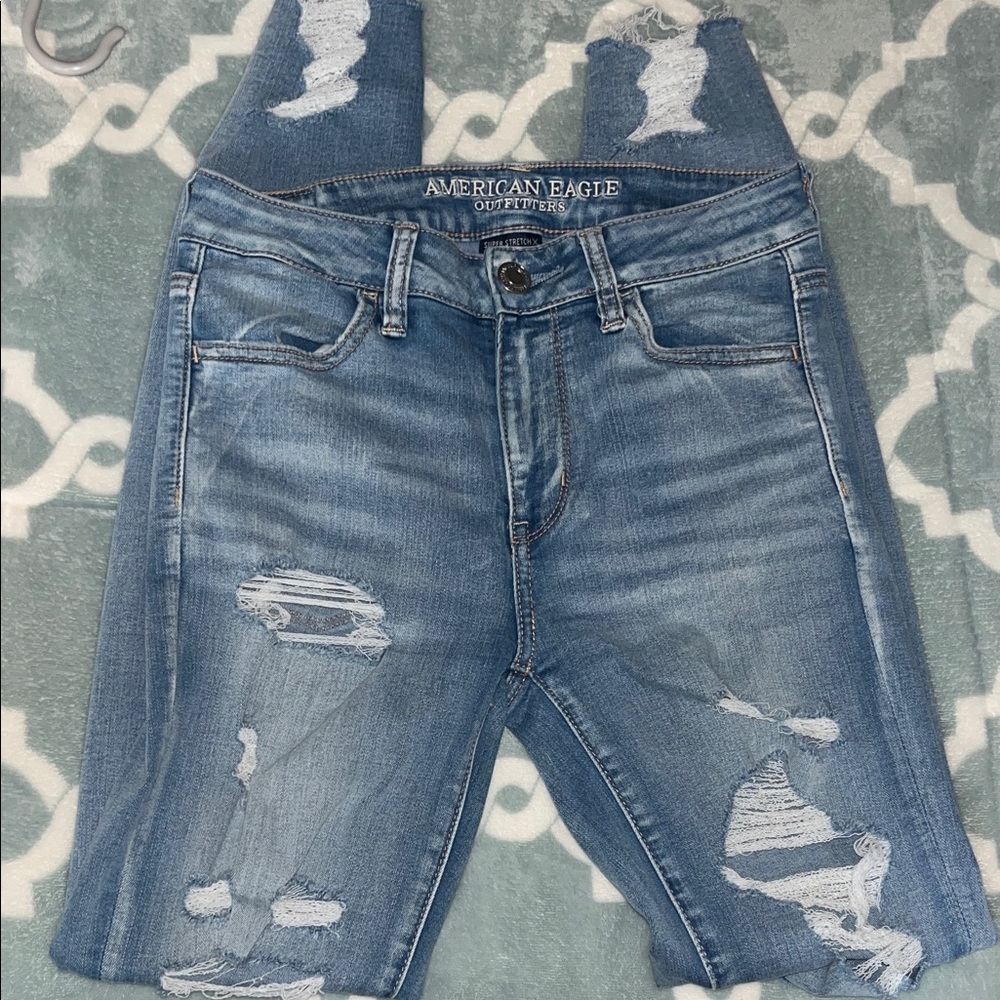American Eagle Distressed Denim Shorts